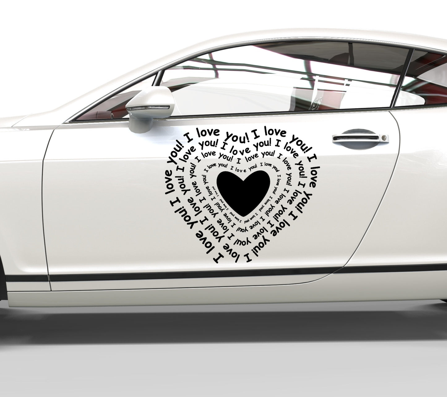 Autoaufkleber Love You