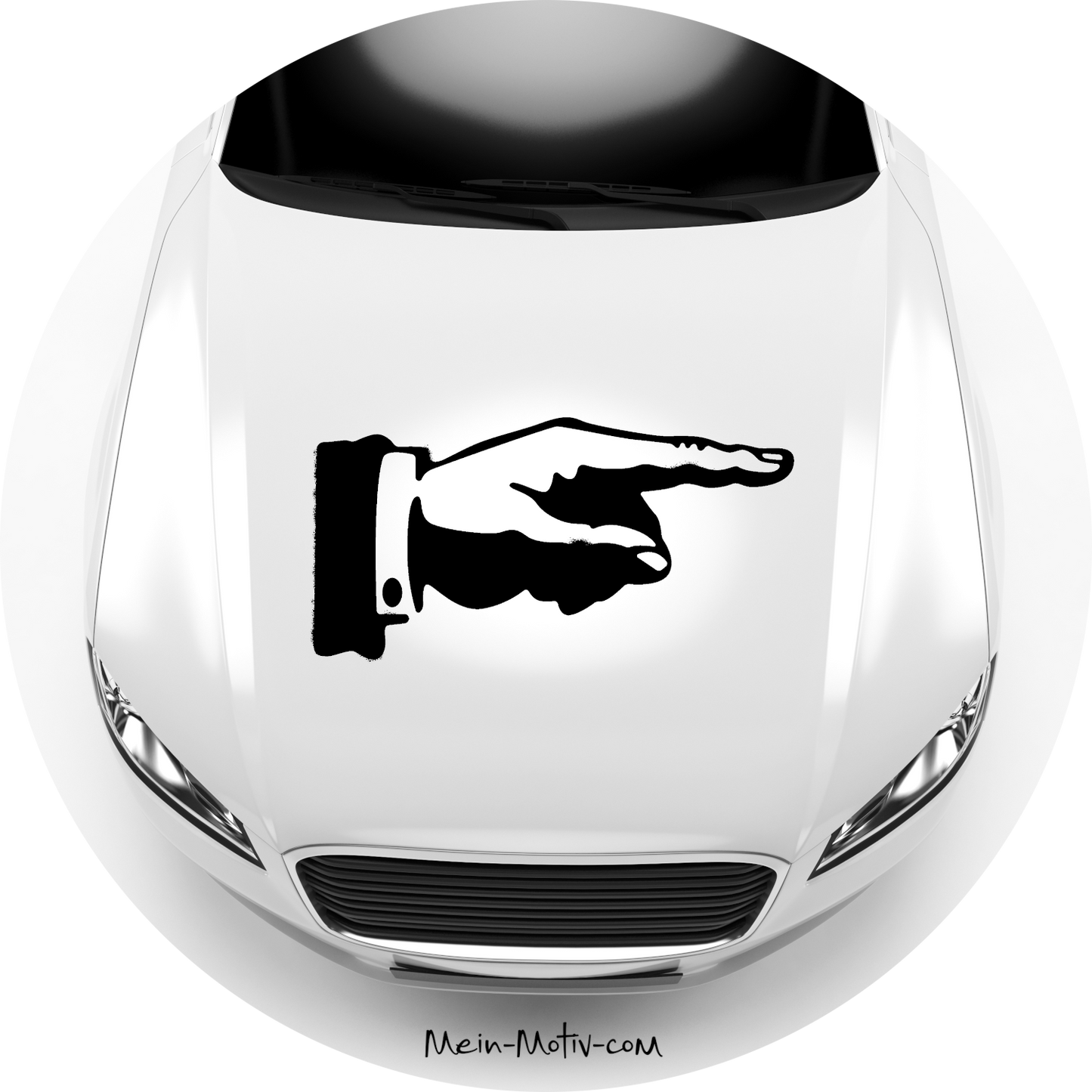 Autoaufkleber Hand - Zeigefinger
