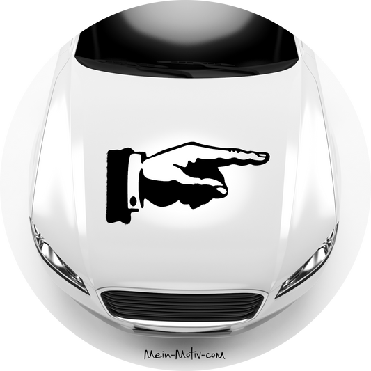 Autoaufkleber Hand - Zeigefinger