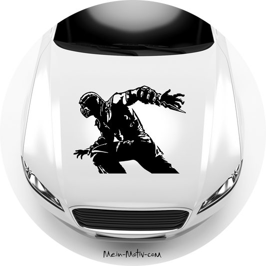 Autoaufkleber Mortal Kombat Scorpion