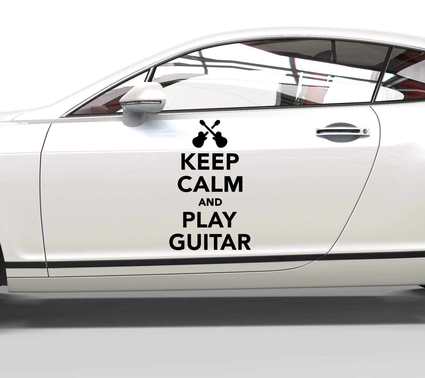Autoaufkleber Keep calm and play Guitar