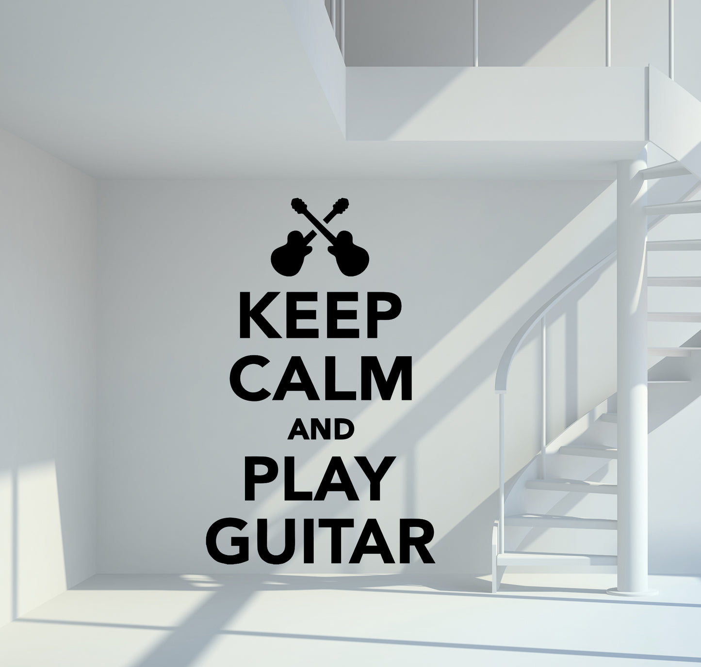 Wandtattoo Keep calm and play Guitar