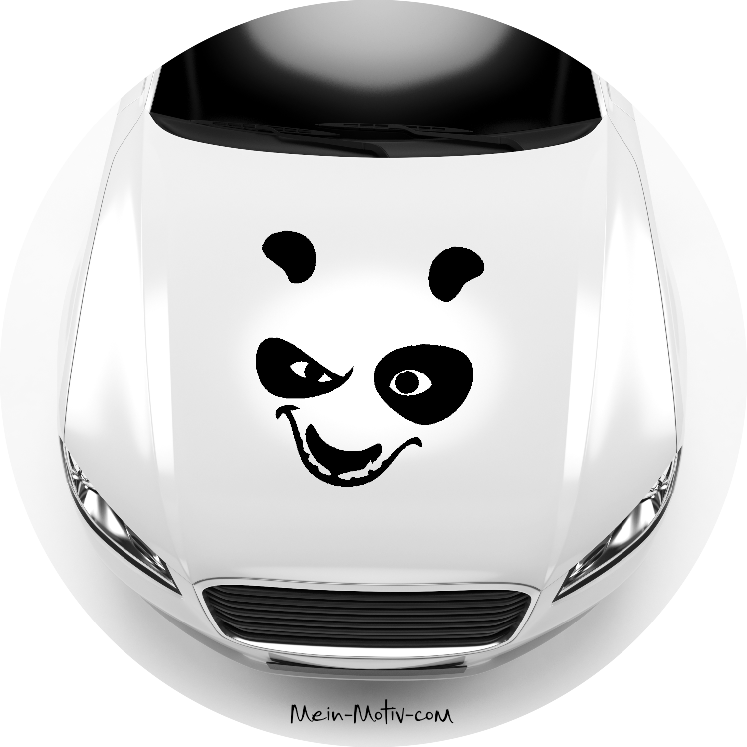 Autoaufkleber Kung Fu Panda - Grinsepanda