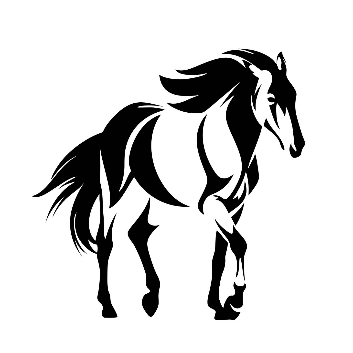 Wandtattoo Wildpferd