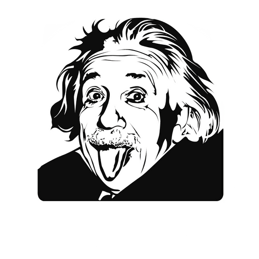 Autoaufkleber Albert Einstein