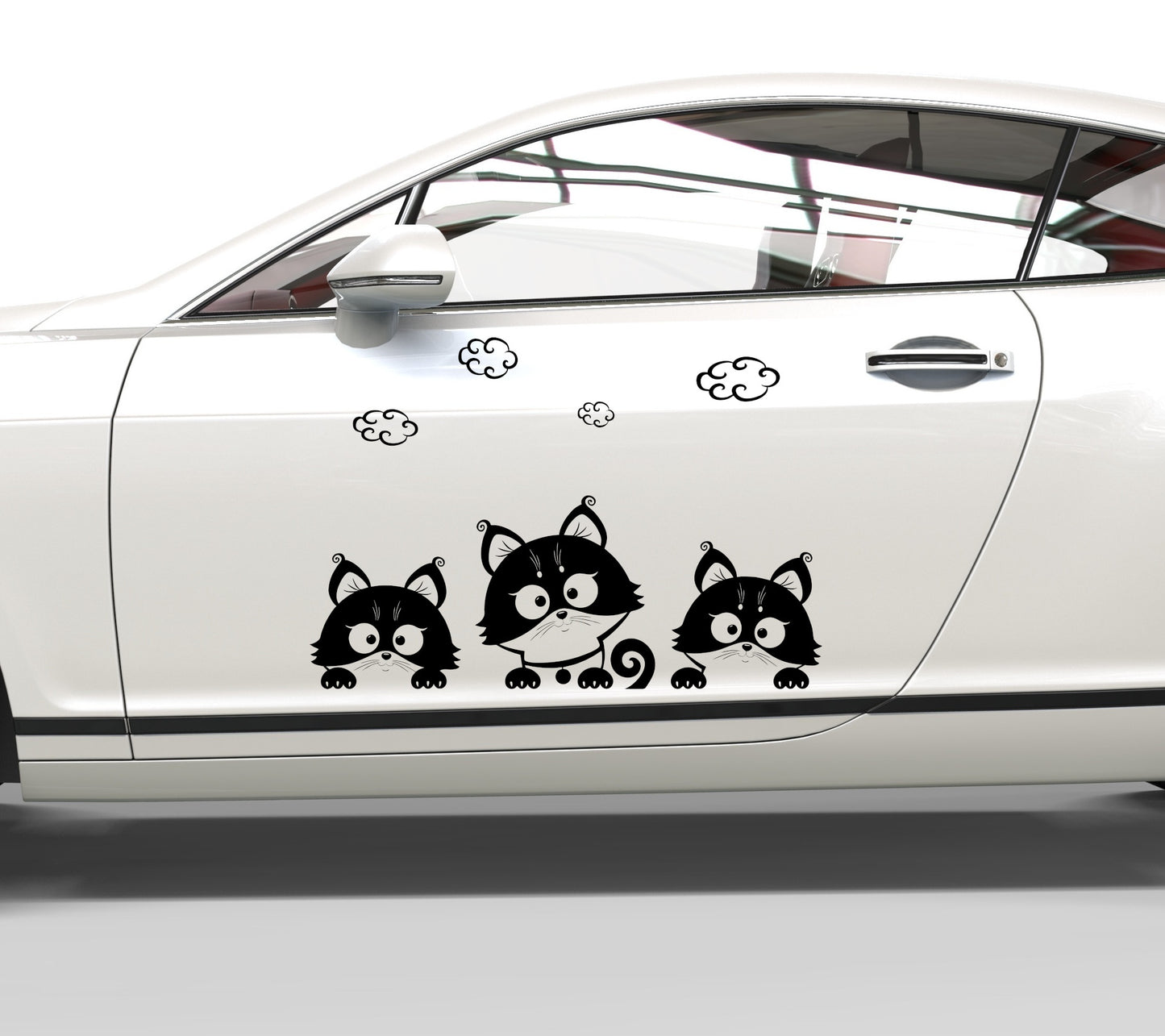 Autoaufkleber Drei Kitten - Katzen Babys