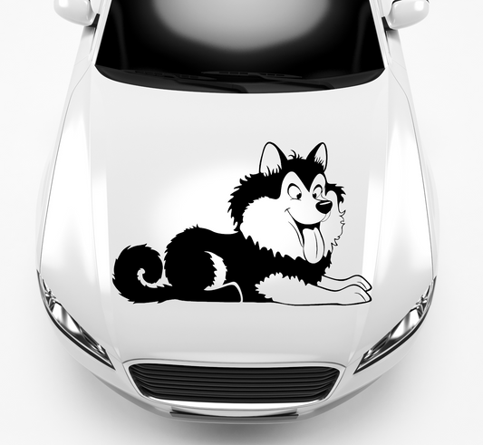 Autoaufkleber Fröhlicher Hund