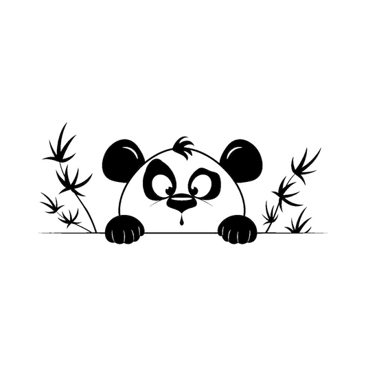 Autoaufkleber Panda-Baby