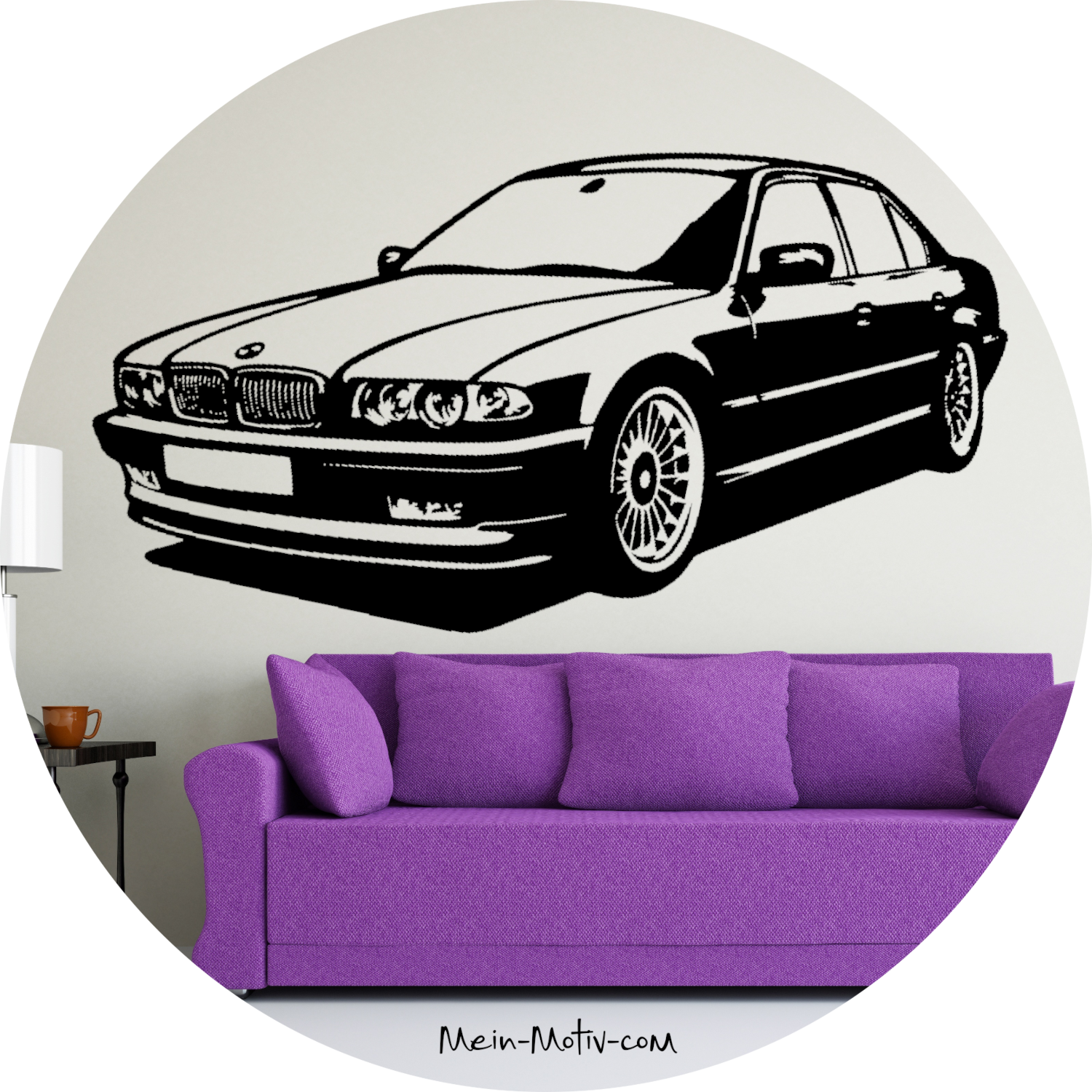 Wandtattoo BMW 7er E38