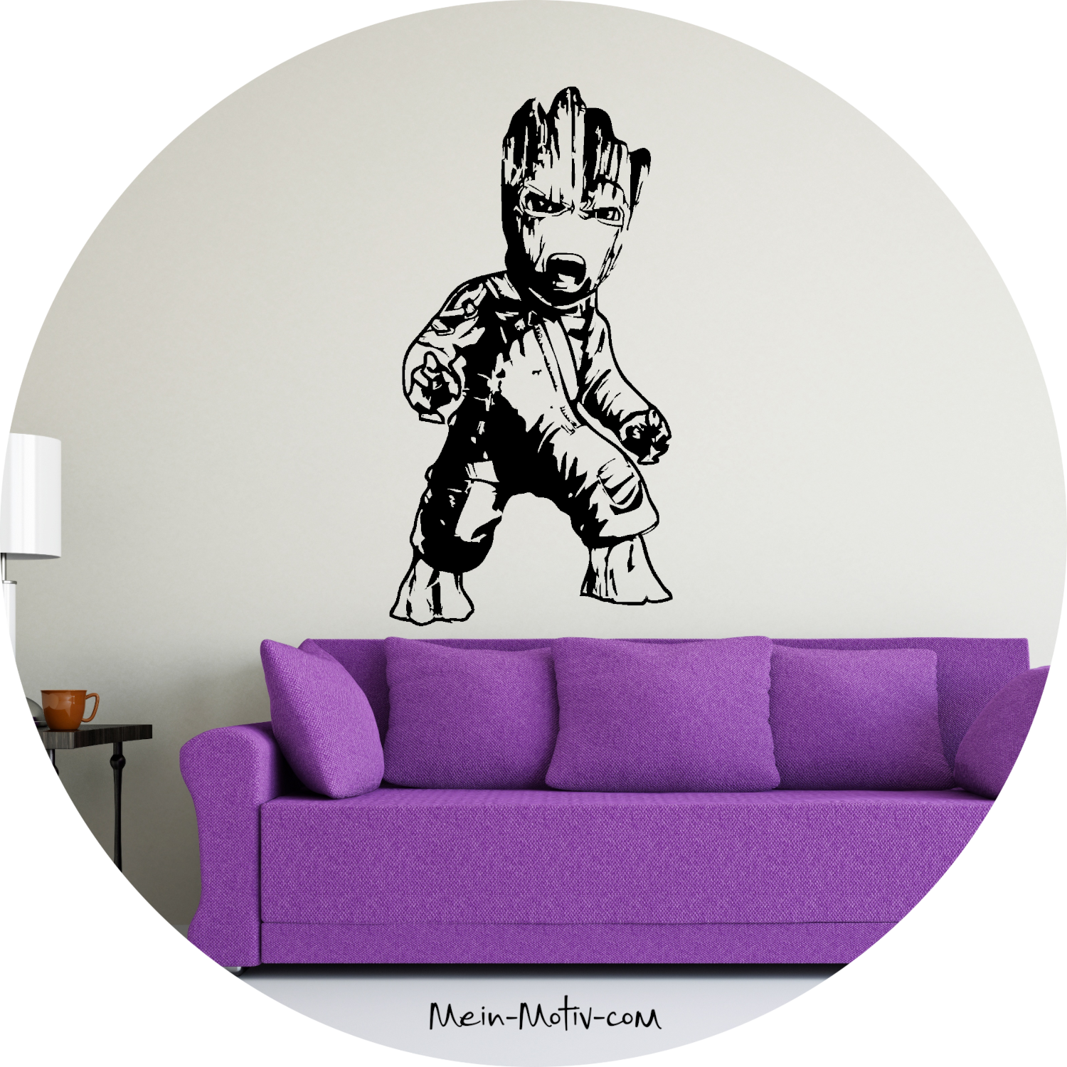 Wandtattoo Guardians of the Galaxy - Baby Groot wütend