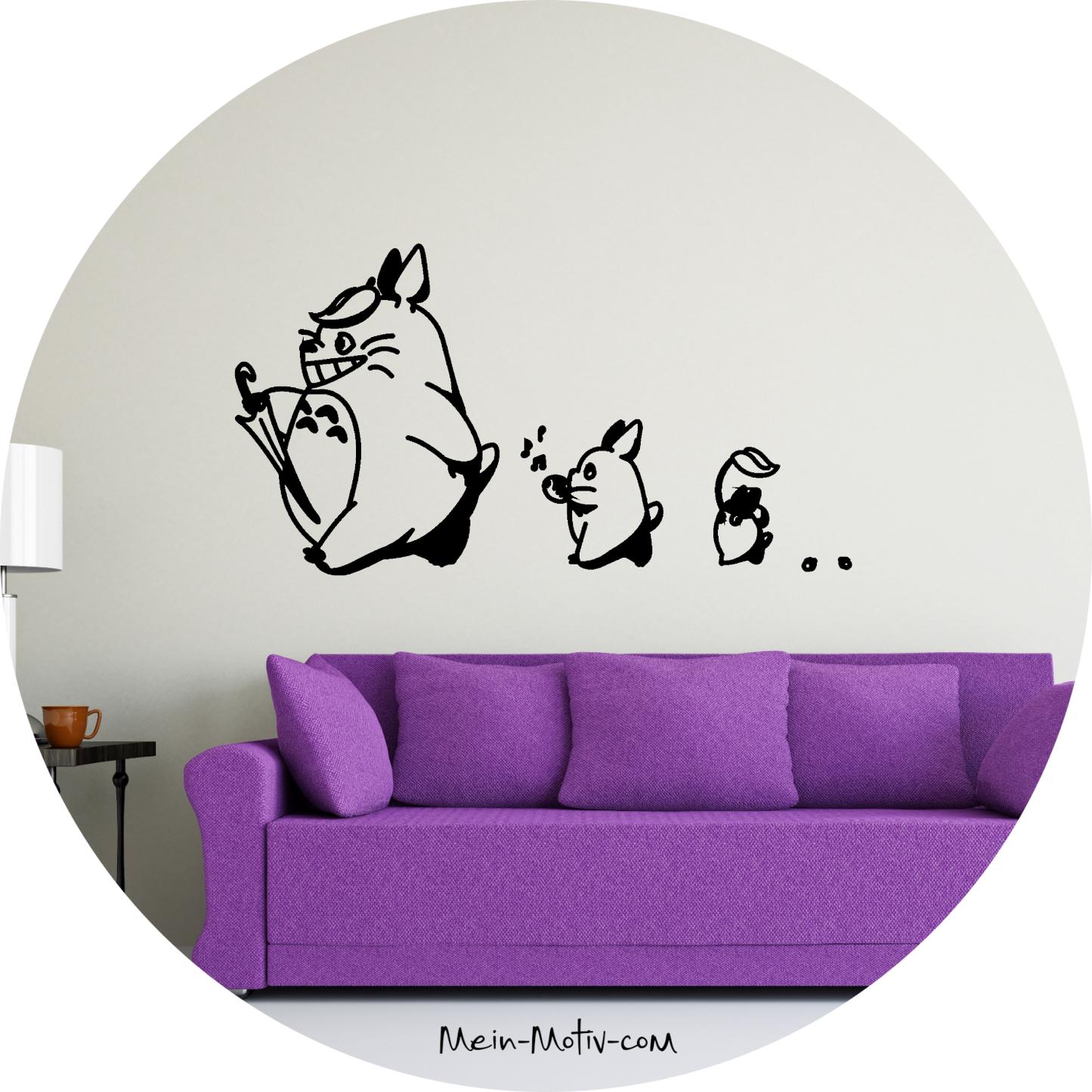 Wandtattoo Totoro Marsch