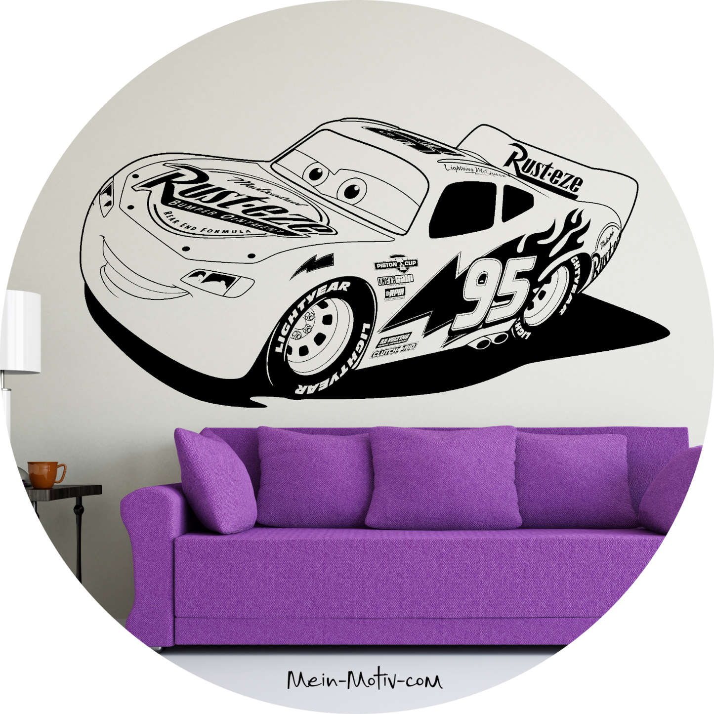 Wandtattoo Lightning McQueen