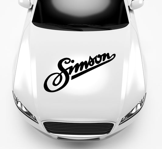Autoaufkleber Simson Schriftzug