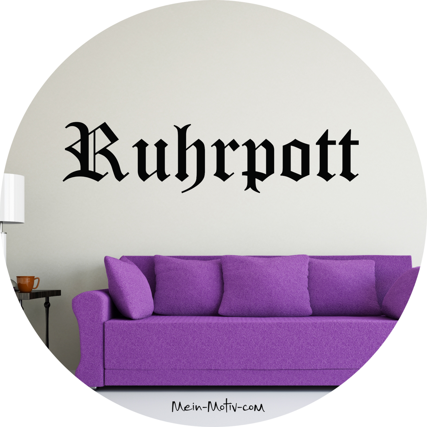 Wandtattoo Ruhrpott Schriftzug