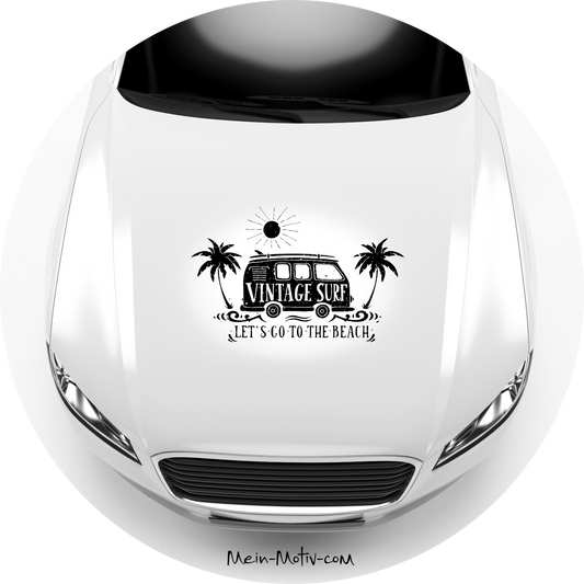Autoaufkleber Vintage Surf Bus