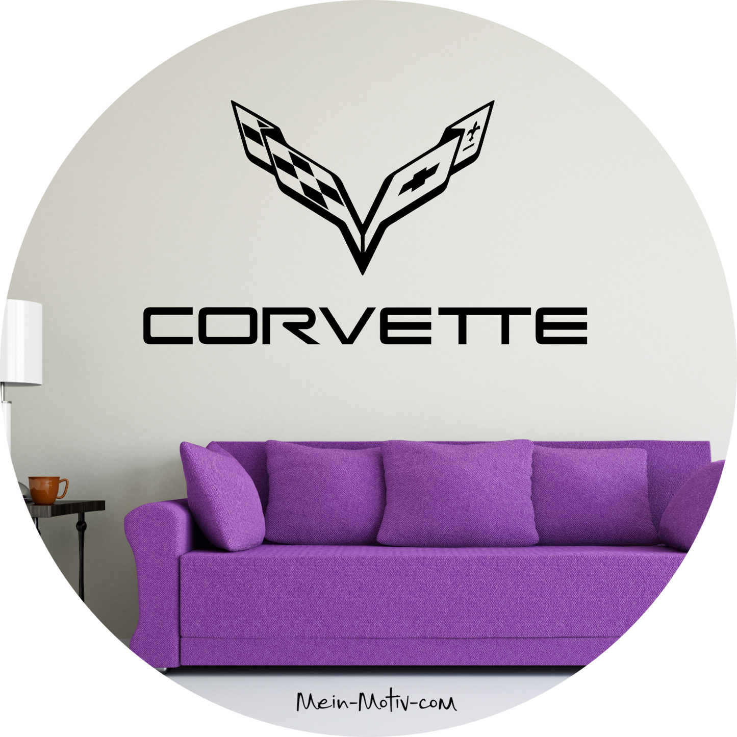 Wandtattoo Corvette Schriftzug