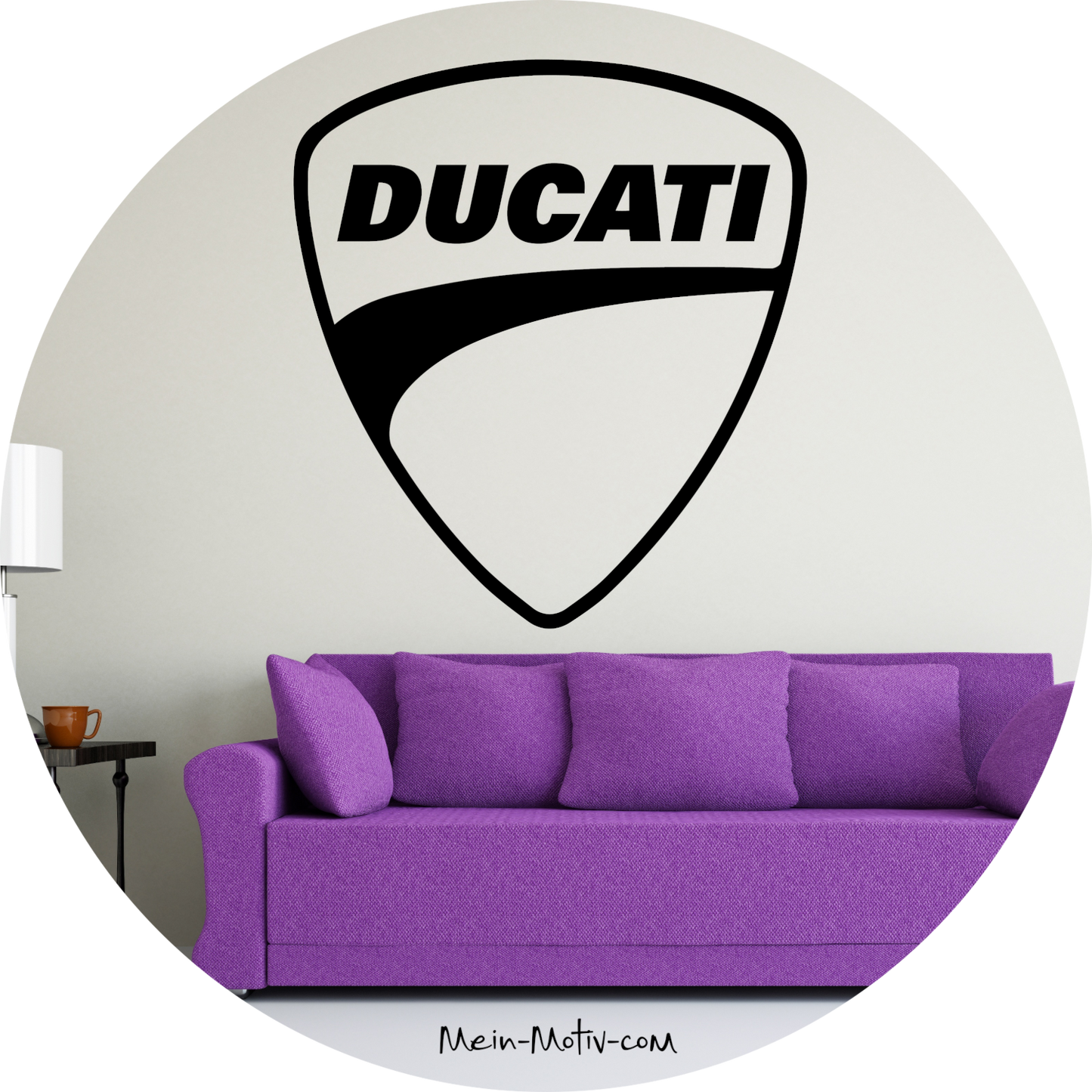 Wandtattoo Ducati Schriftzug