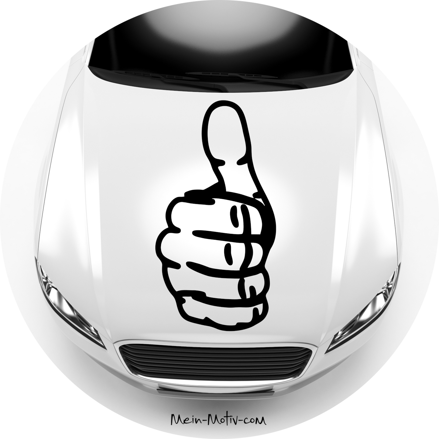 Autoaufkleber Smiley Daumen Hoch Emoji