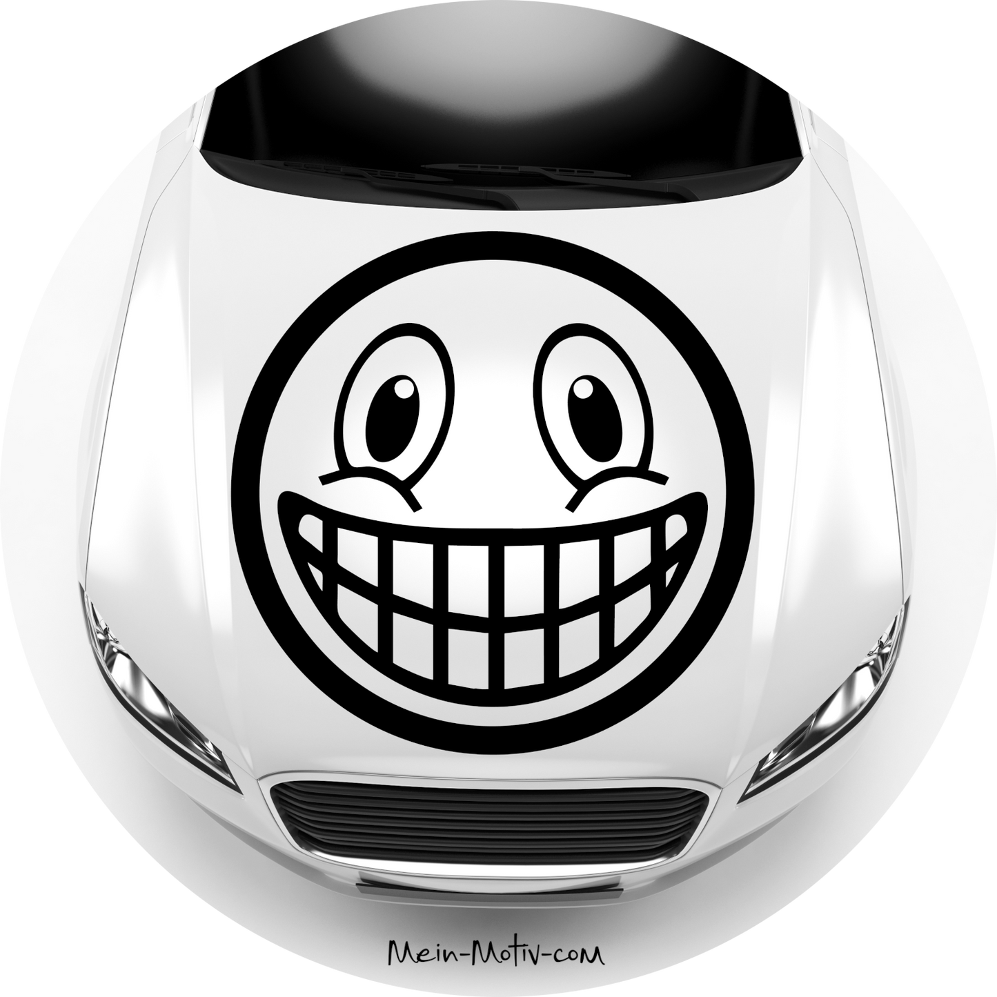 Autoaufkleber Smiley Grinsender Emoji