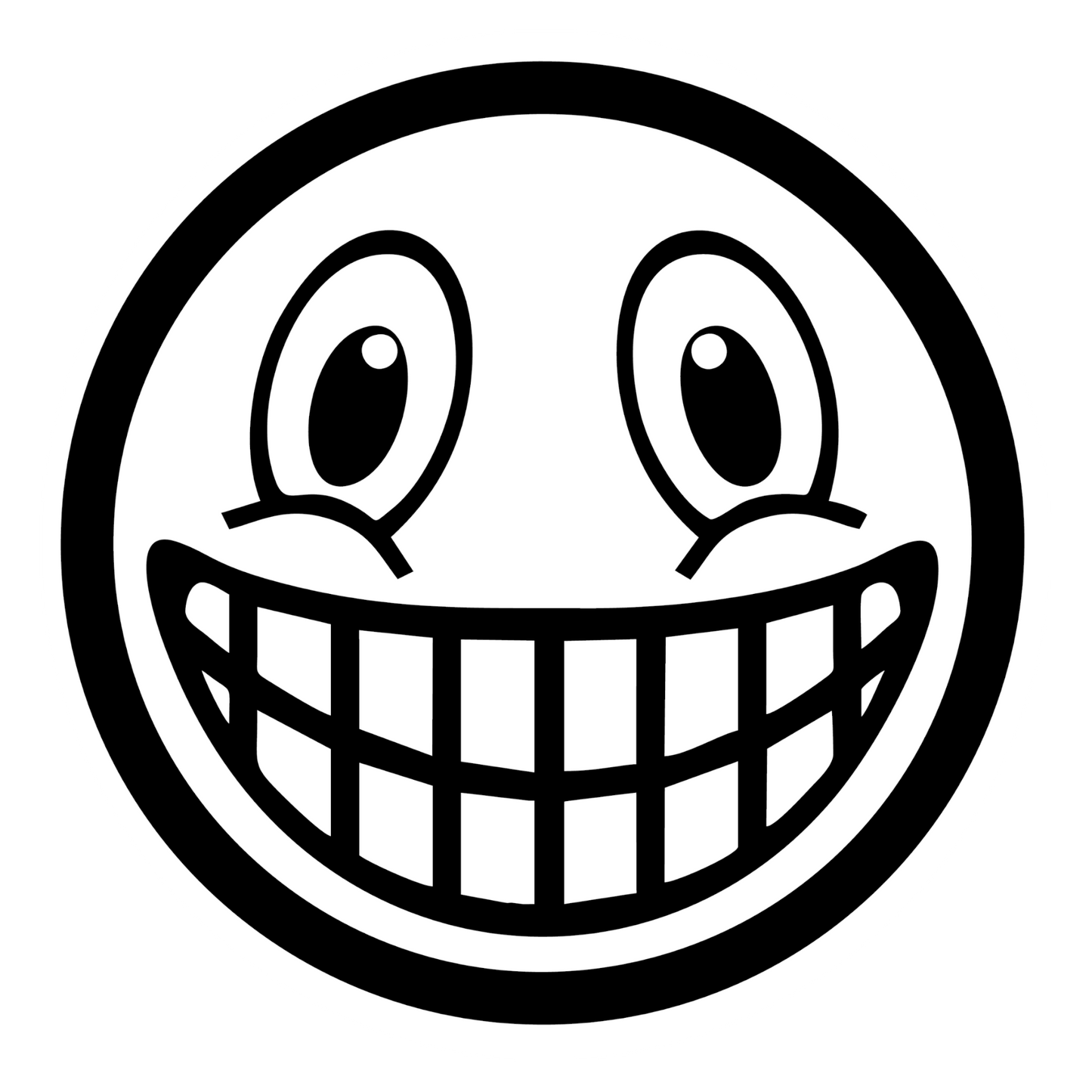 Wandtattoo Smiley Grinsender Emoji
