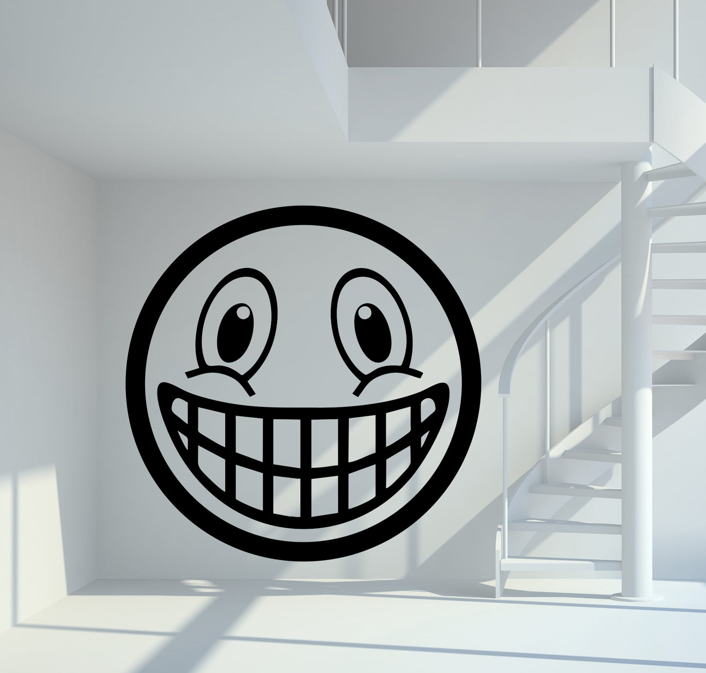 Wandtattoo Smiley Grinsender Emoji