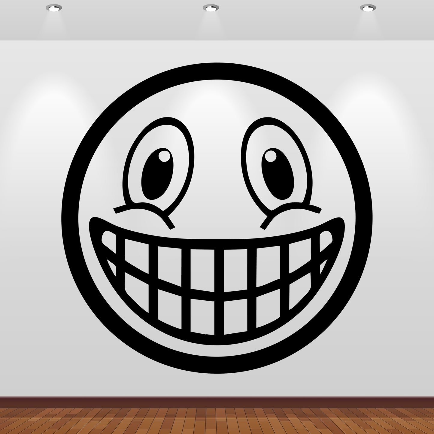 Wandtattoo Smiley Grinsender Emoji