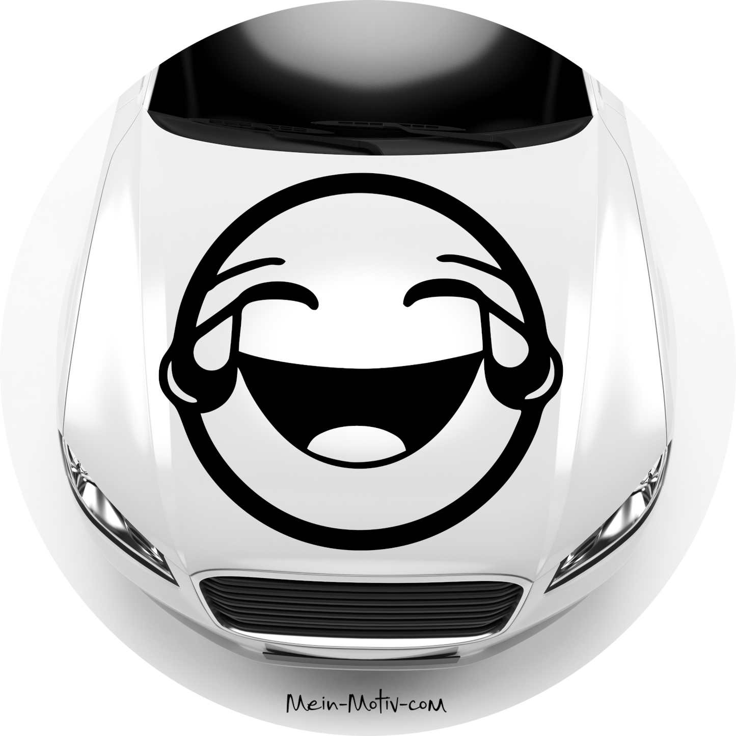Autoaufkleber Smiley Lachender Emoji