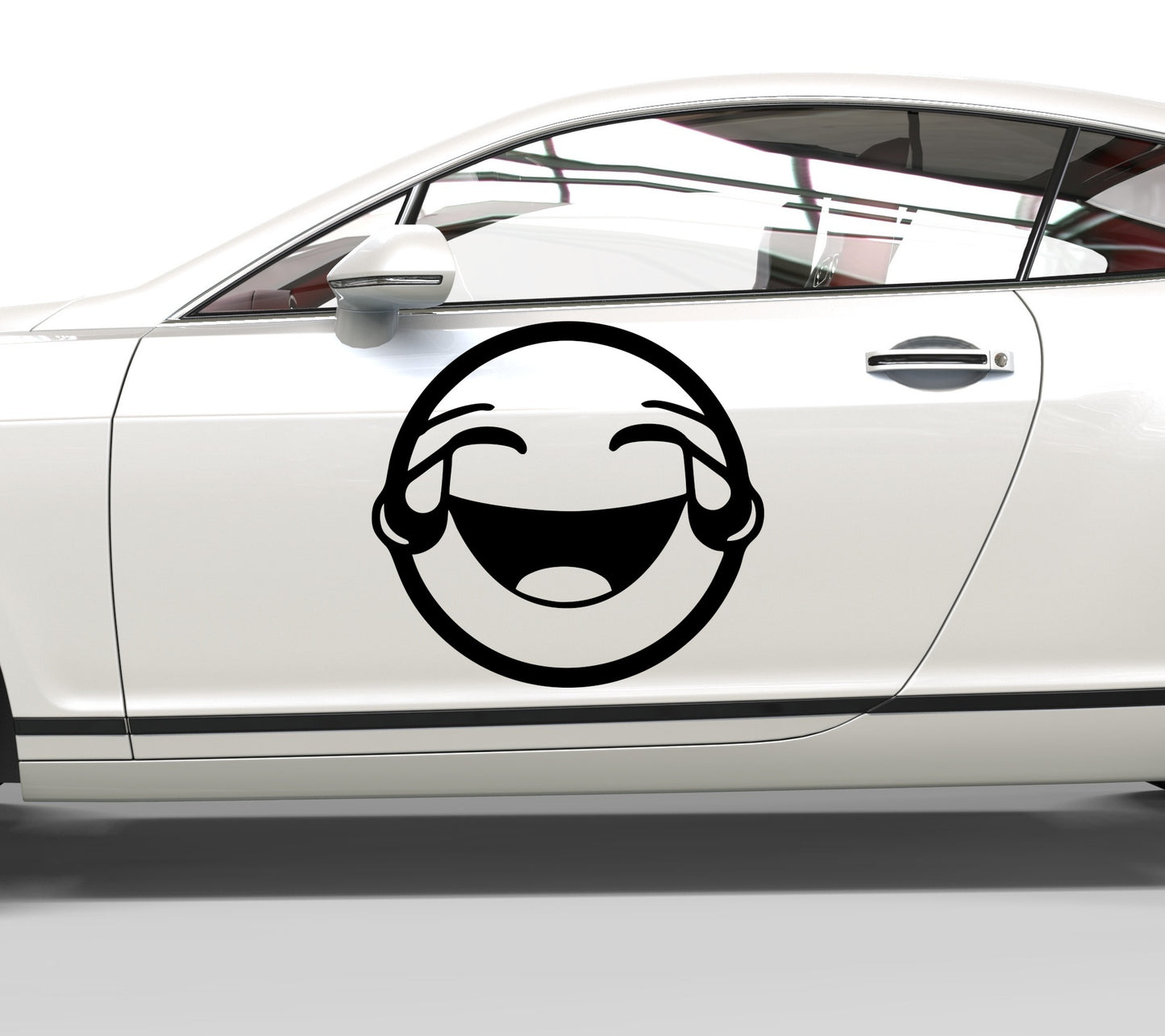 Autoaufkleber Smiley Lachender Emoji
