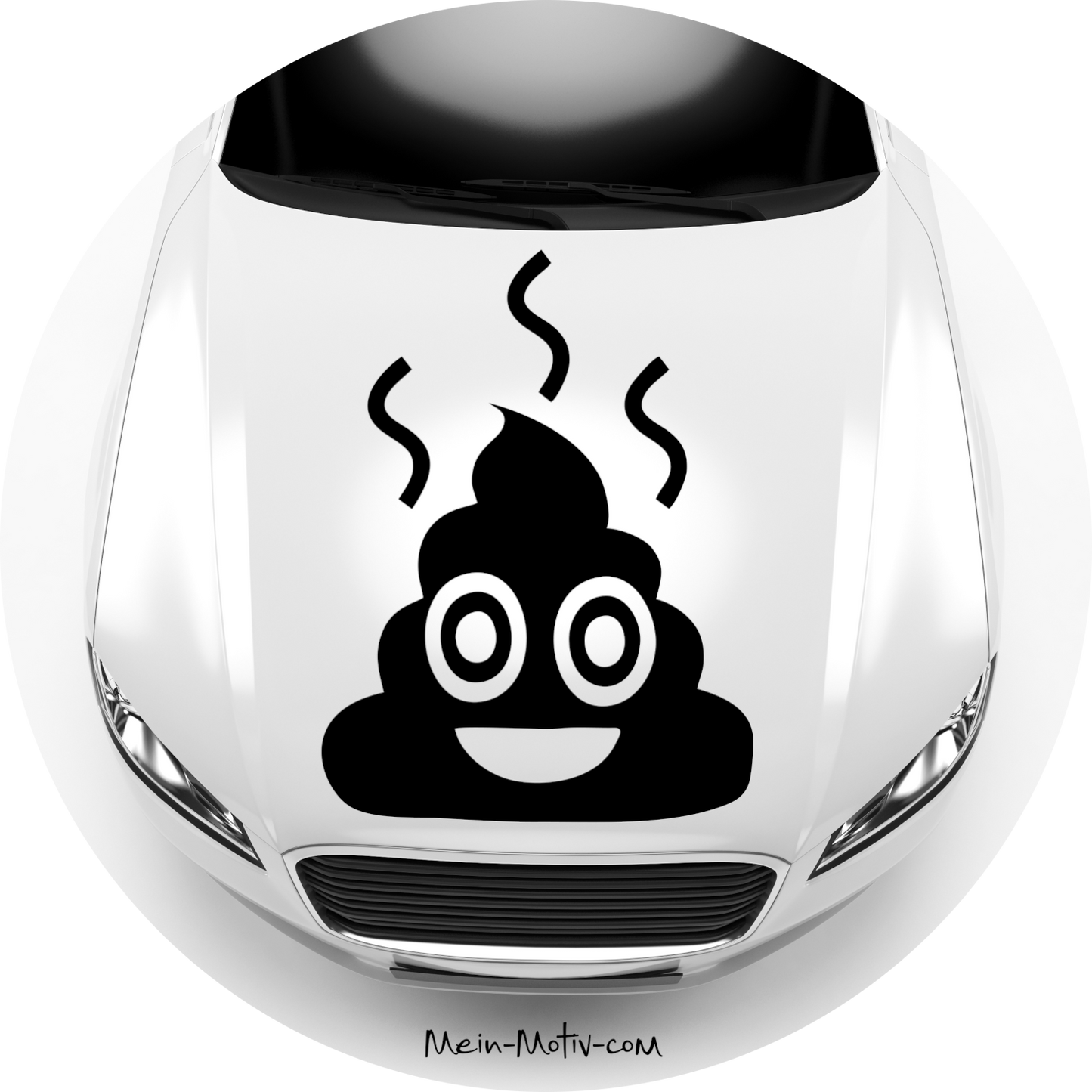 Autoaufkleber Smiley Shit Emoji