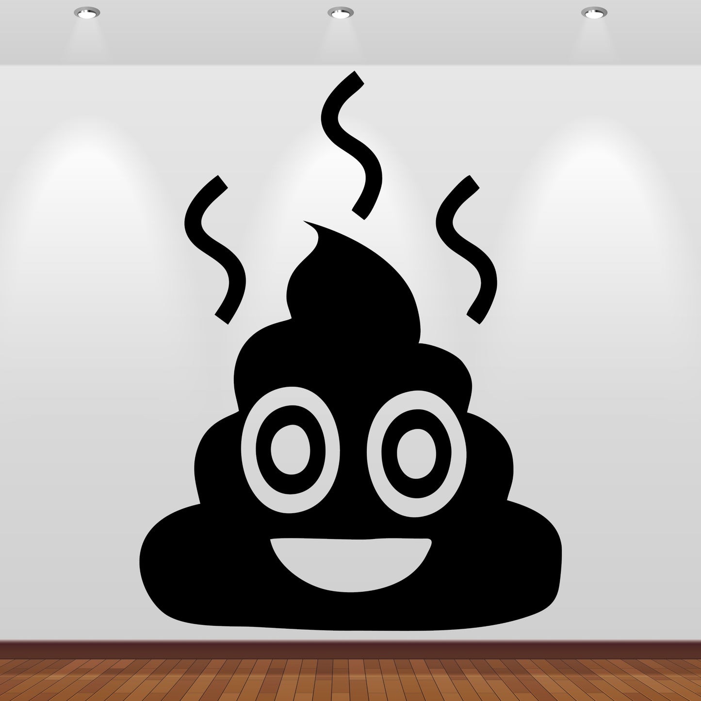 Wandtattoo Smiley Shit Emoji