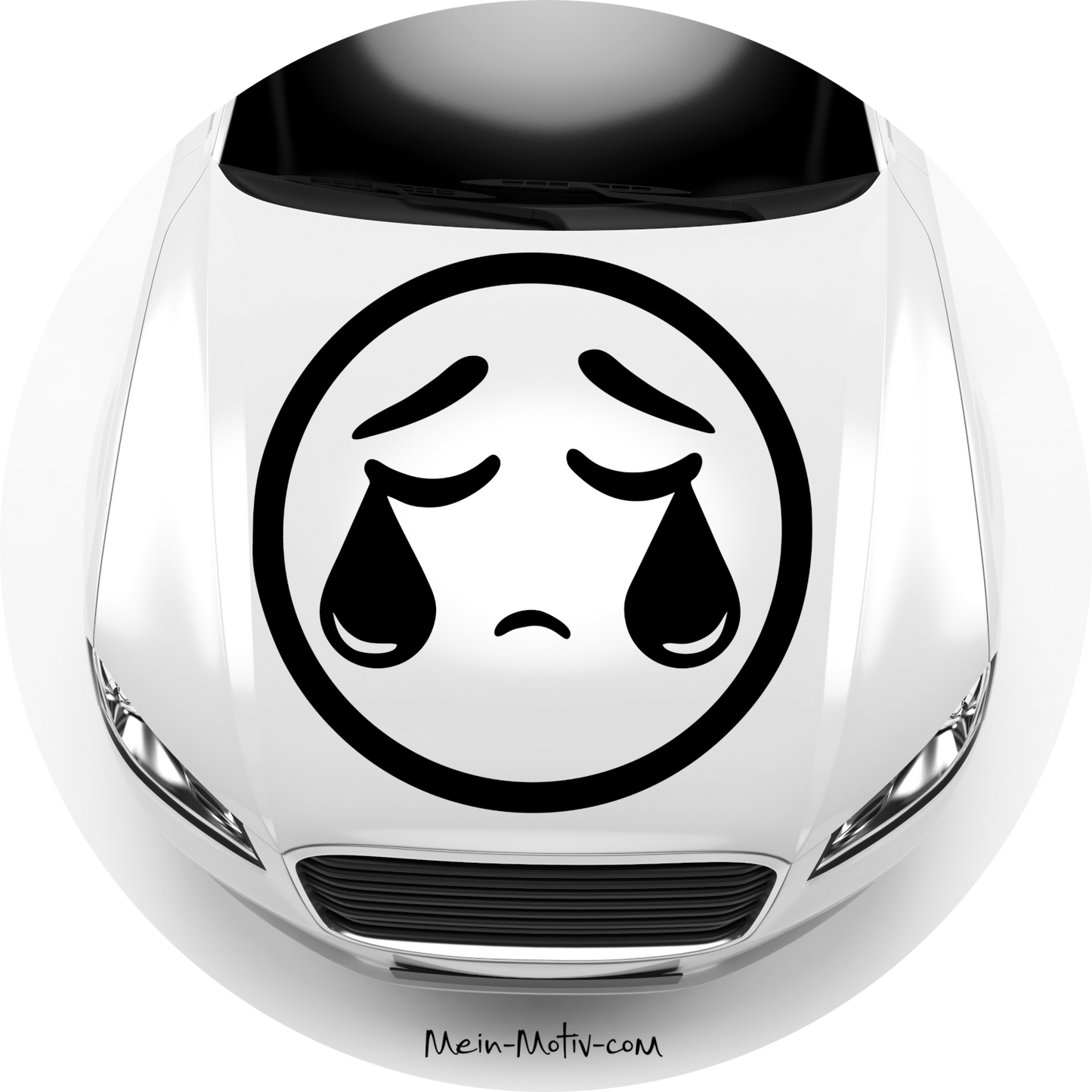 Autoaufkleber Smiley Traurig Emoji