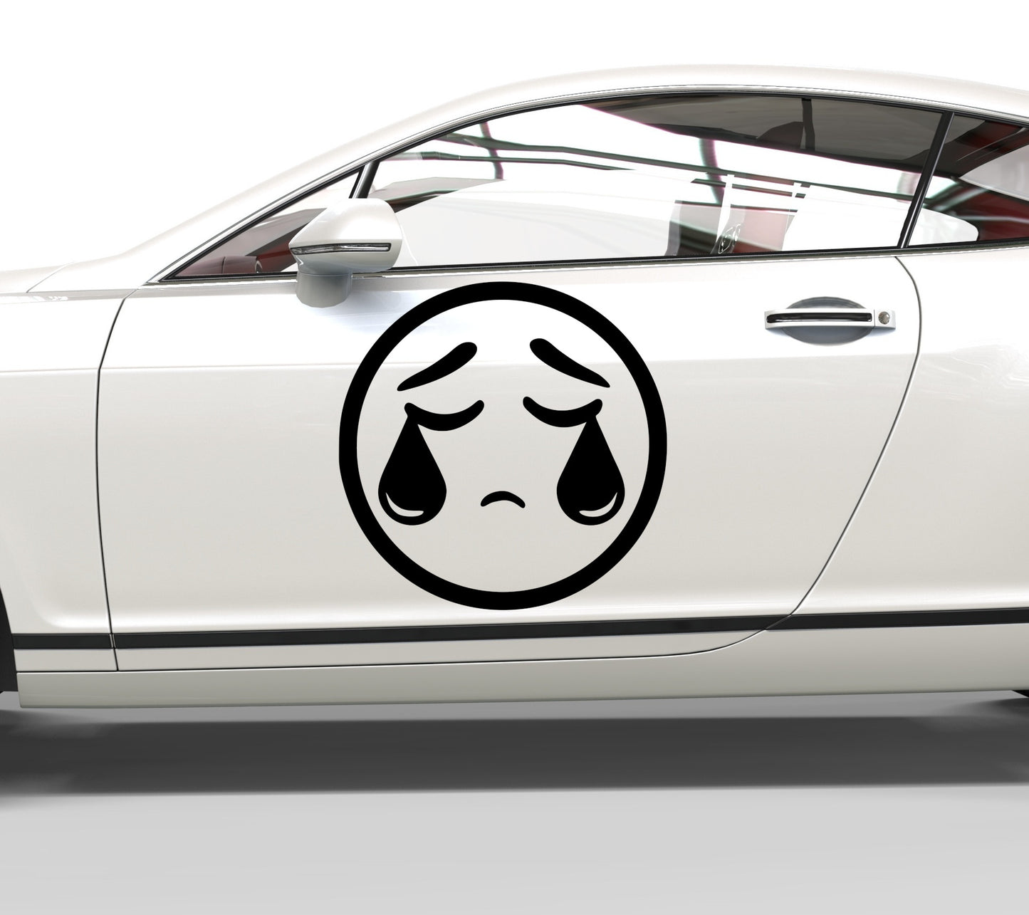 Autoaufkleber Smiley Traurig Emoji
