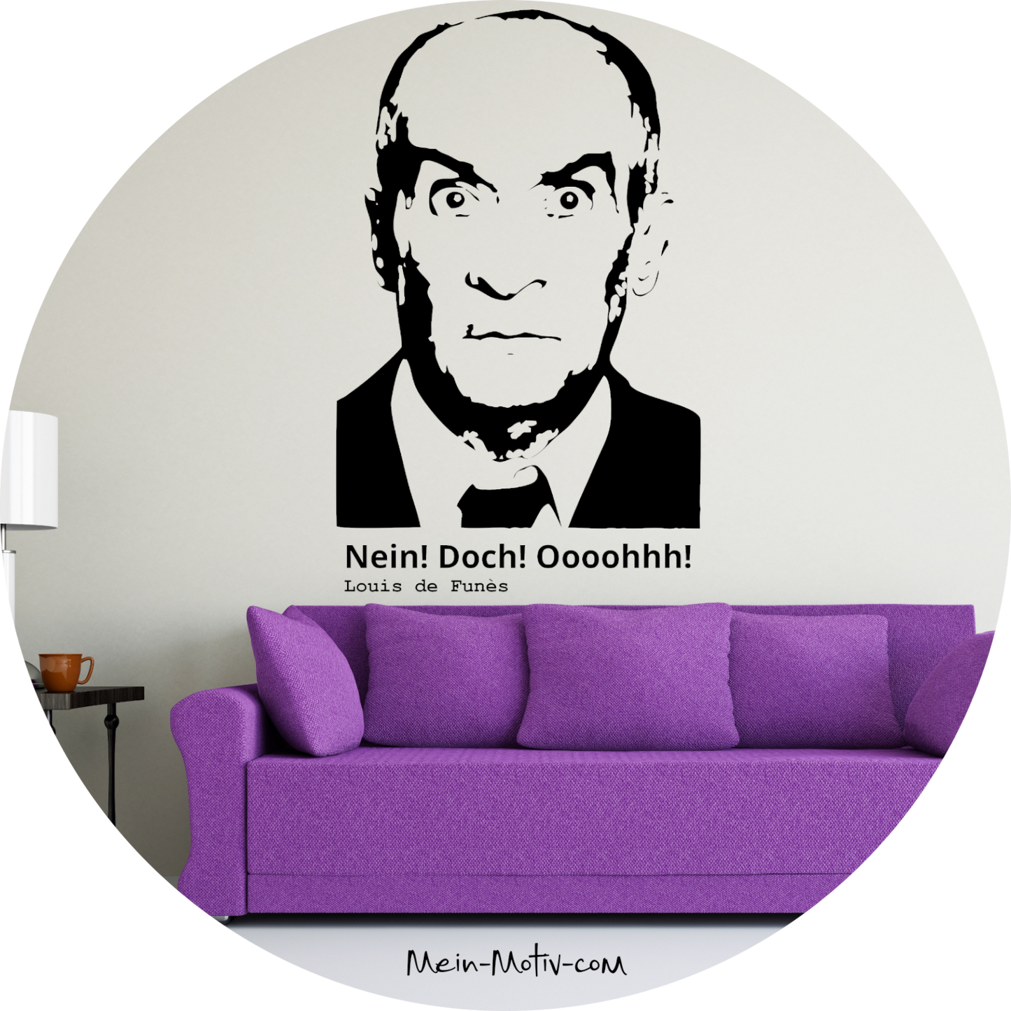 Wandtattoo Louis de Funes - Zitat