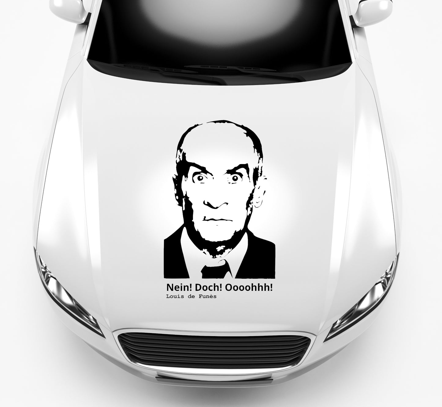 Autoaufkleber Louis de Funes - Zitat