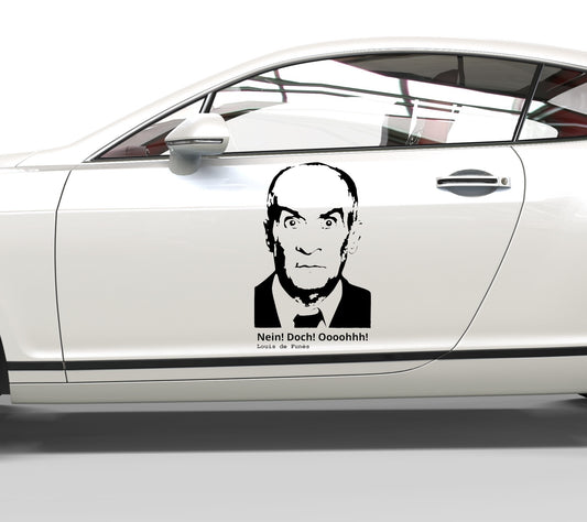 Autoaufkleber Louis de Funes - Zitat