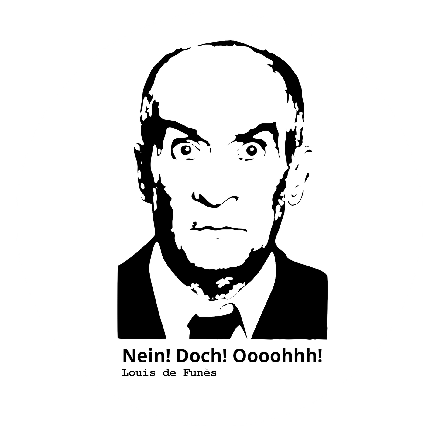 Autoaufkleber Louis de Funes - Zitat