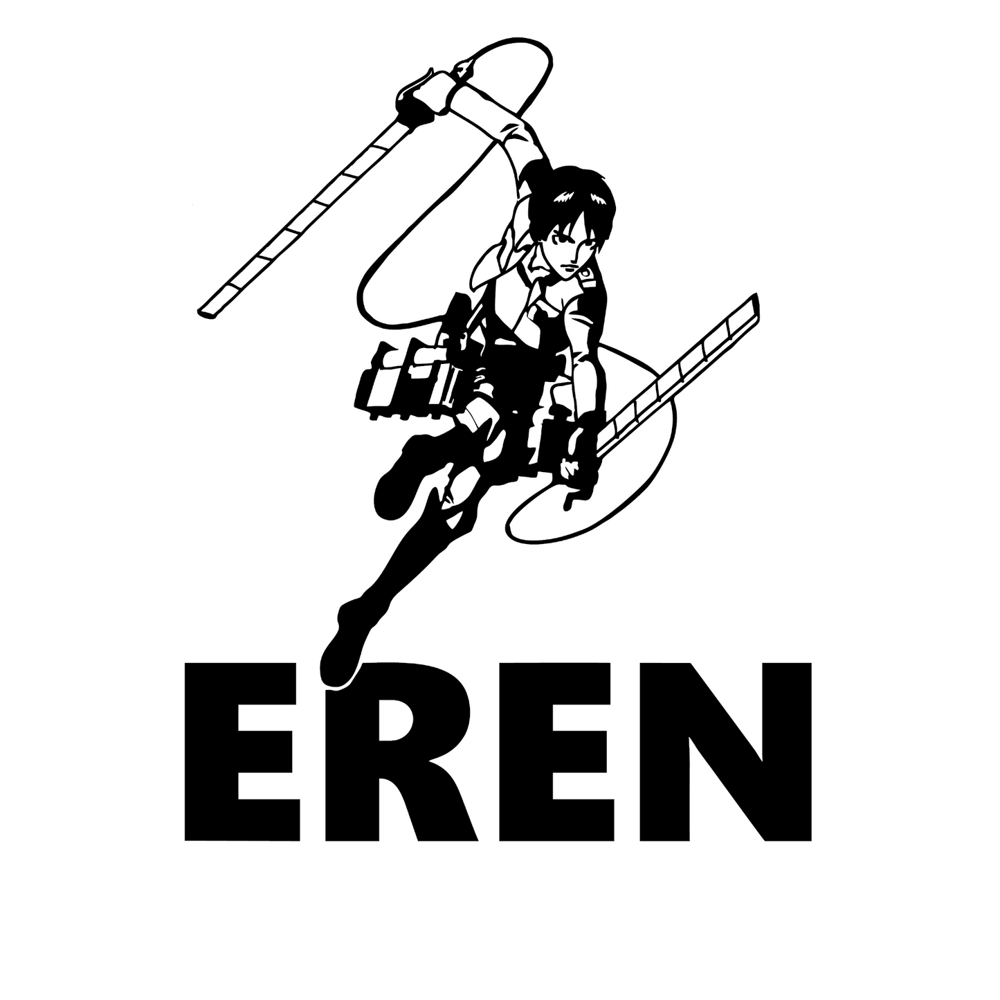 Autoaufkleber Attack on Titan - AOT - Eren Jäger