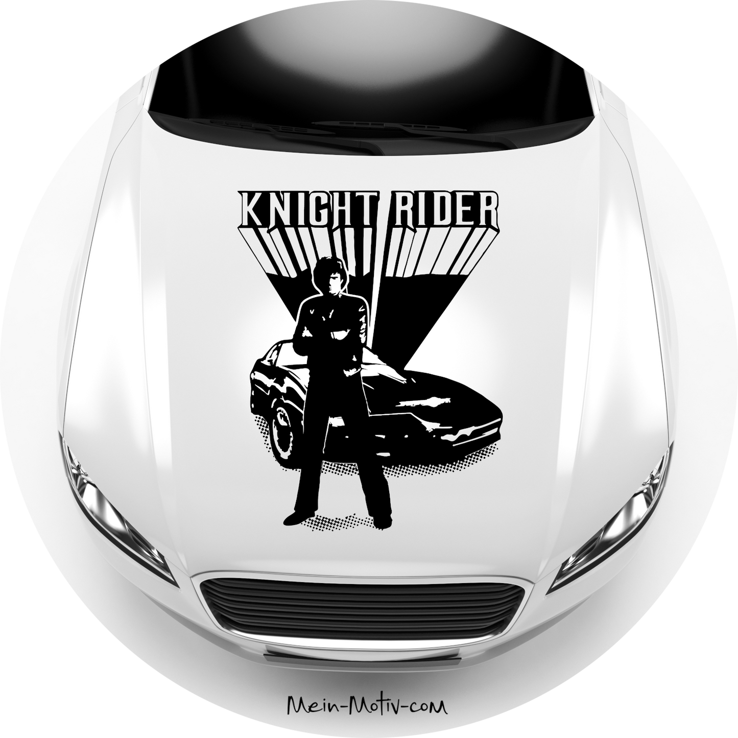 Autoaufkleber Knight Rider - David Hasselhoff
