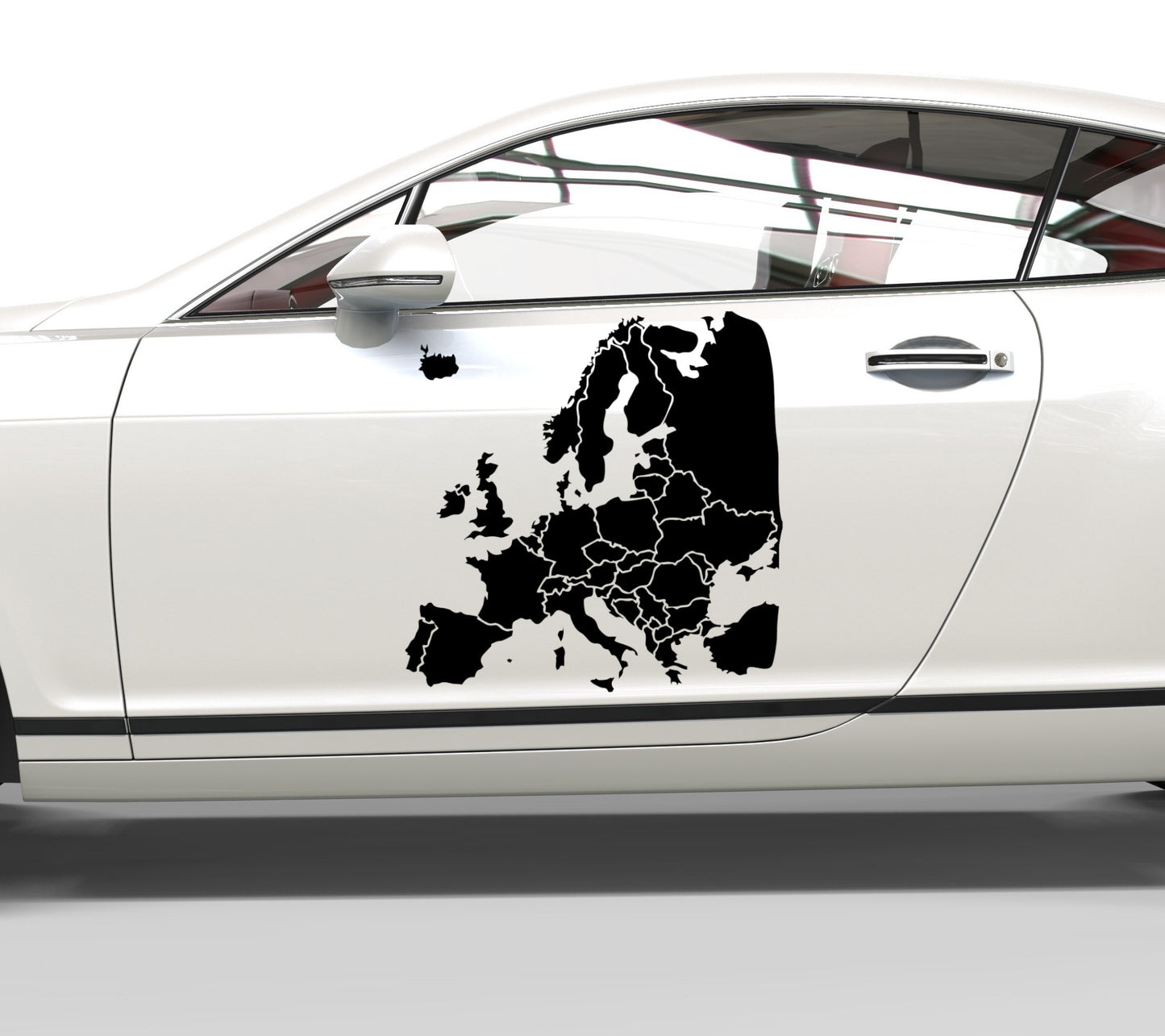 Autoaufkleber Karte Europa