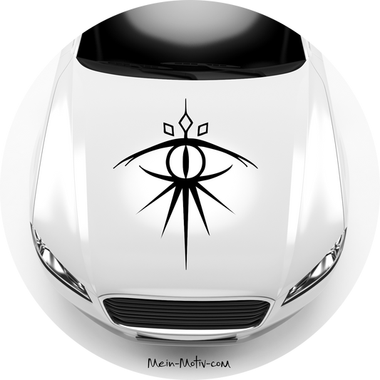 Autoaufkleber Herr der Ringe Saurons Symbol