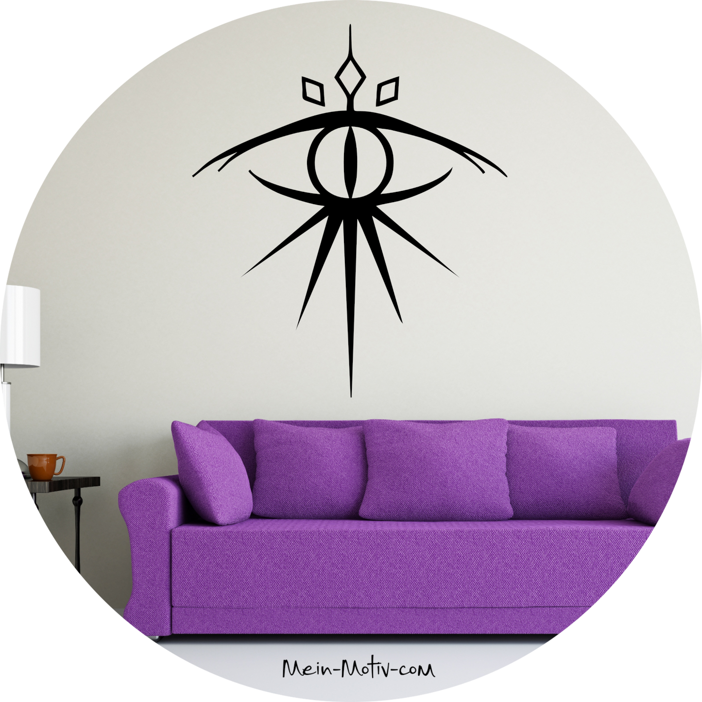 Wandtattoo Herr der Ringe Saurons Symbol