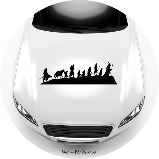 Autoaufkleber Herr der Ringe Silhouette