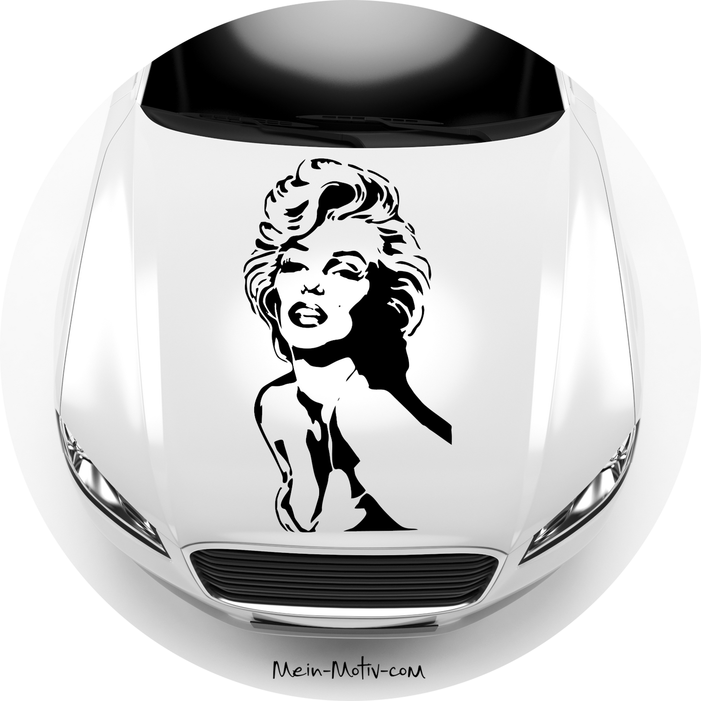 Autoaufkleber Marilyn posierend