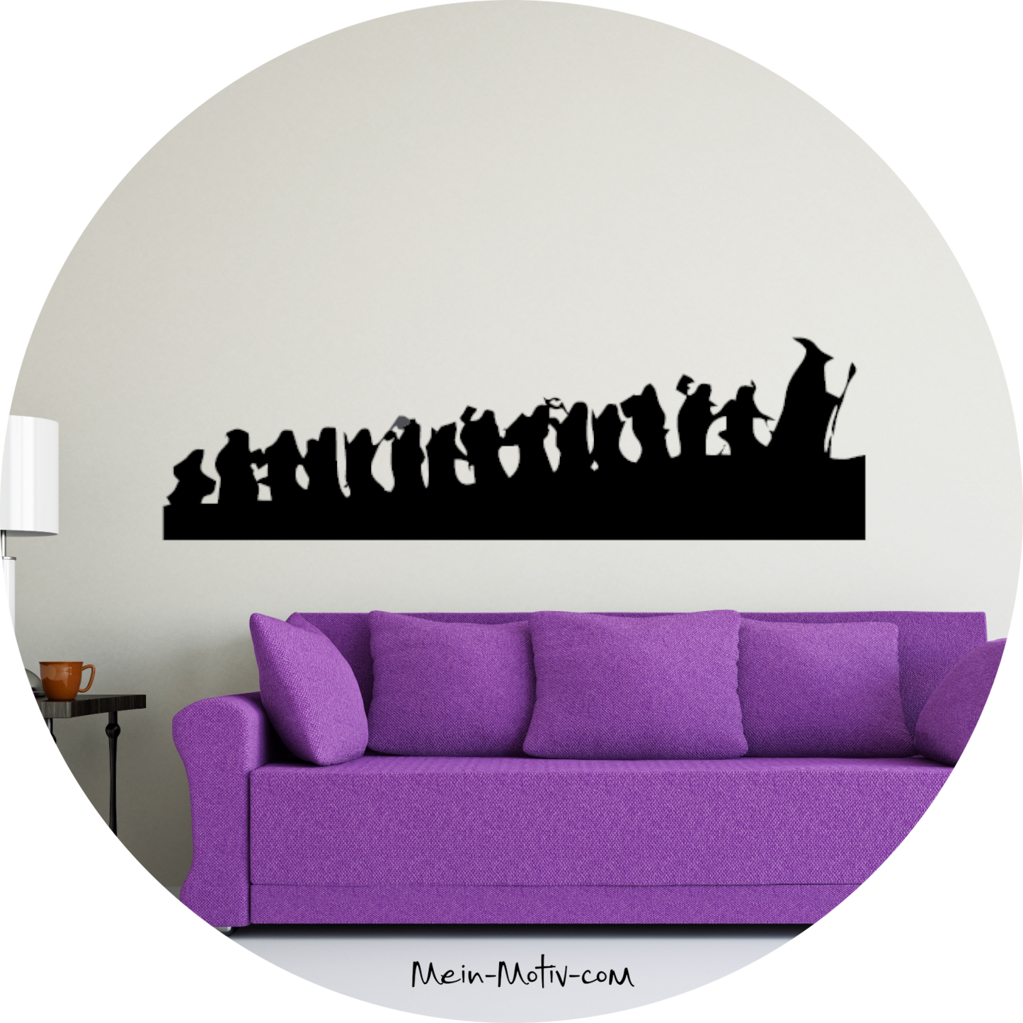 Wandtattoo Hobbit Silhouette