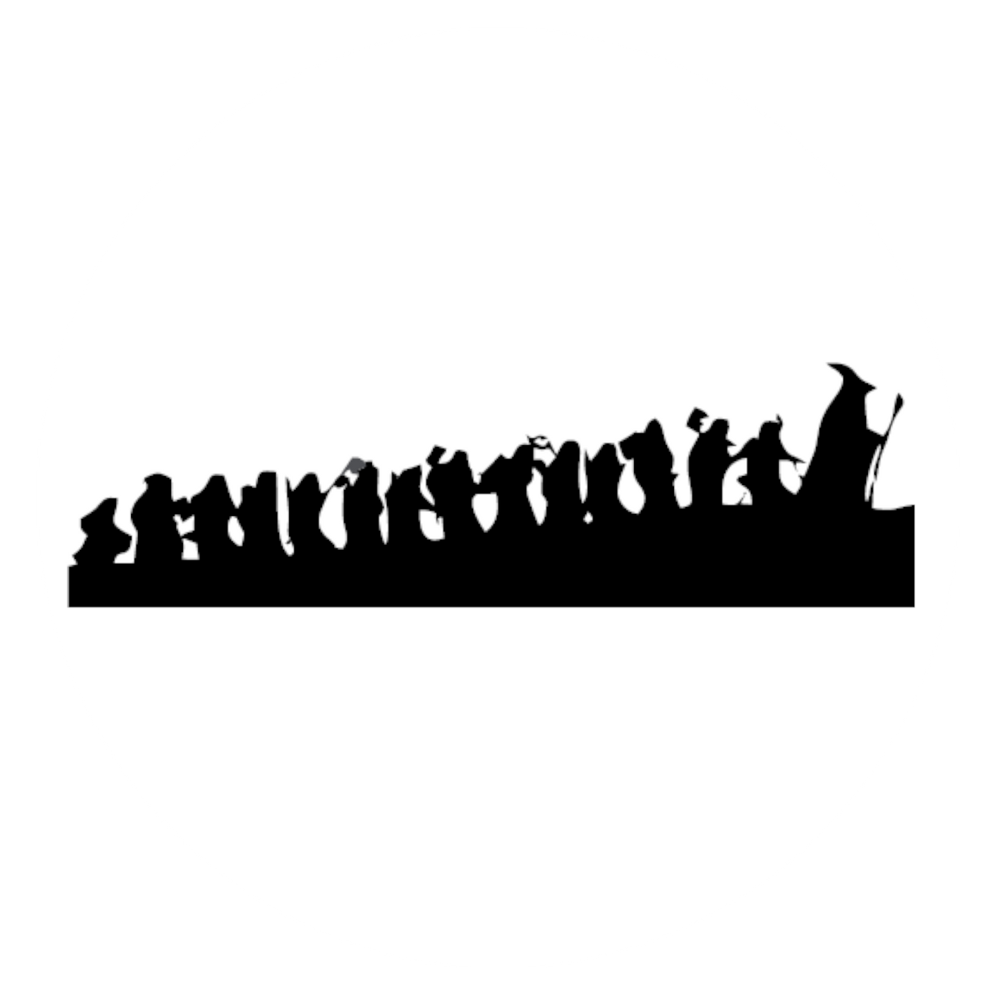 Wandtattoo Hobbit Silhouette