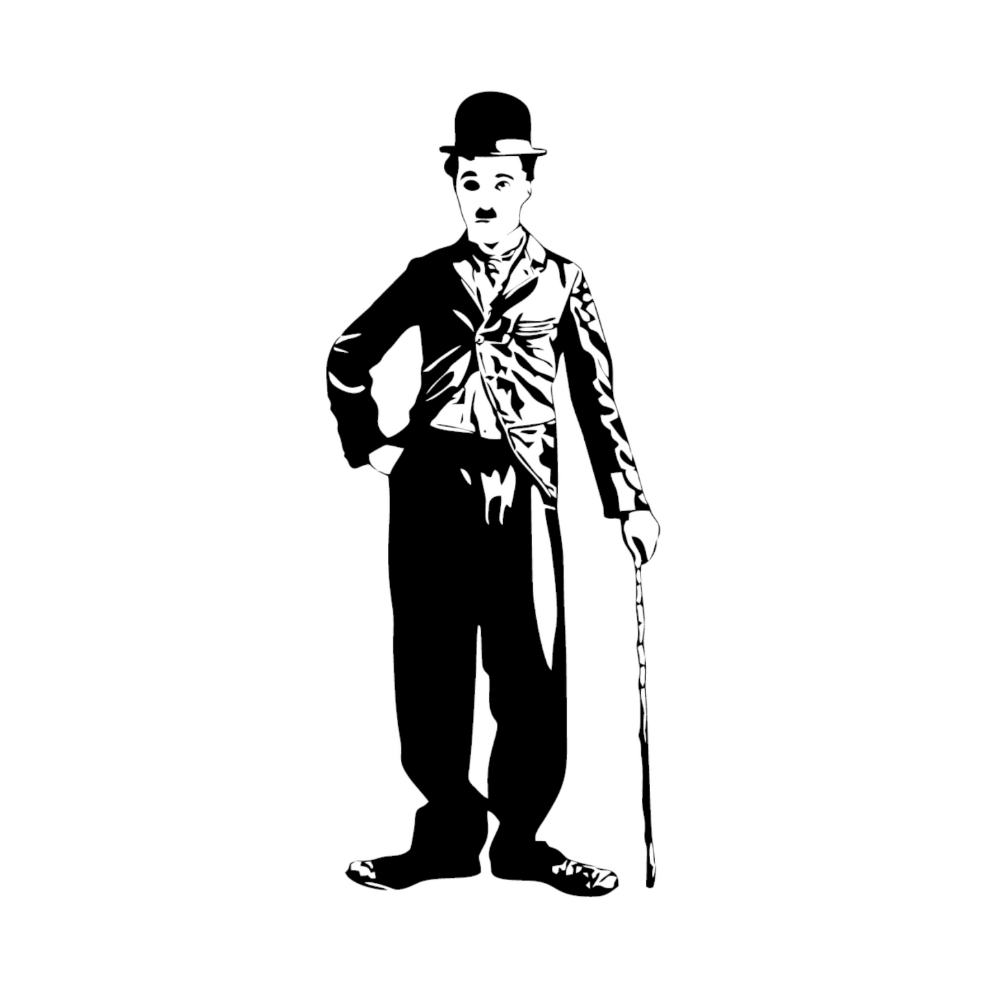 Wandtattoo Charlie Chaplin