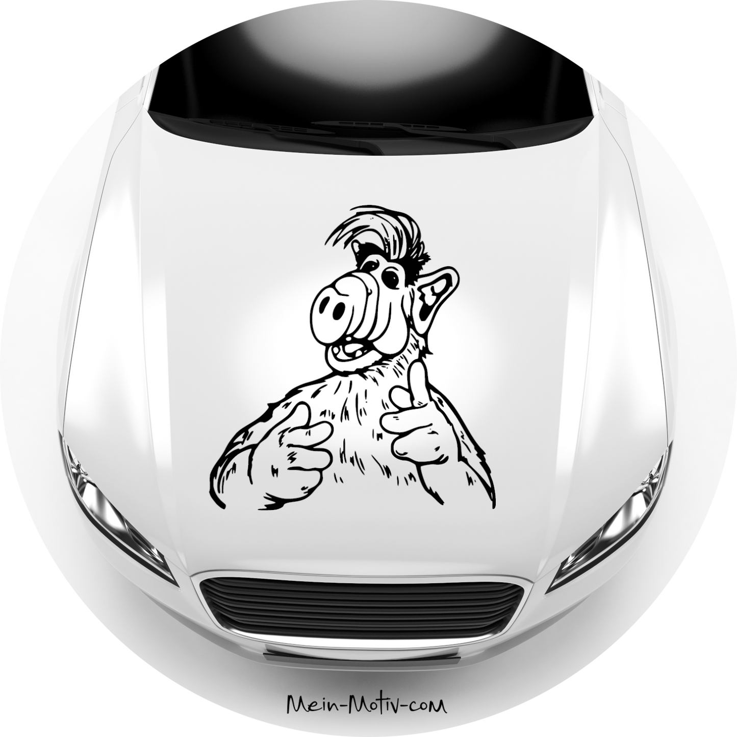 Autoaufkleber Alf