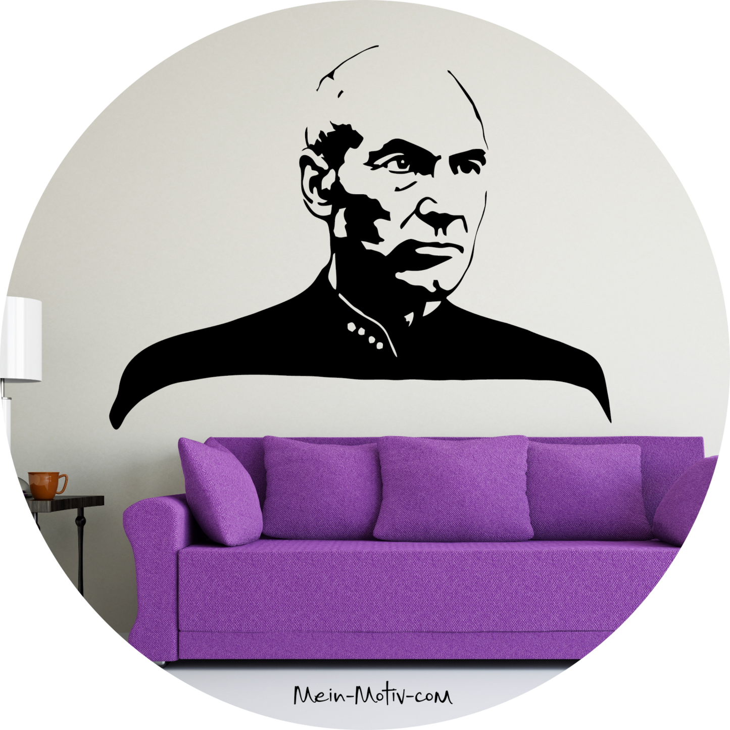 Wandtattoo Star Trek Picard Jean-Luc Picard