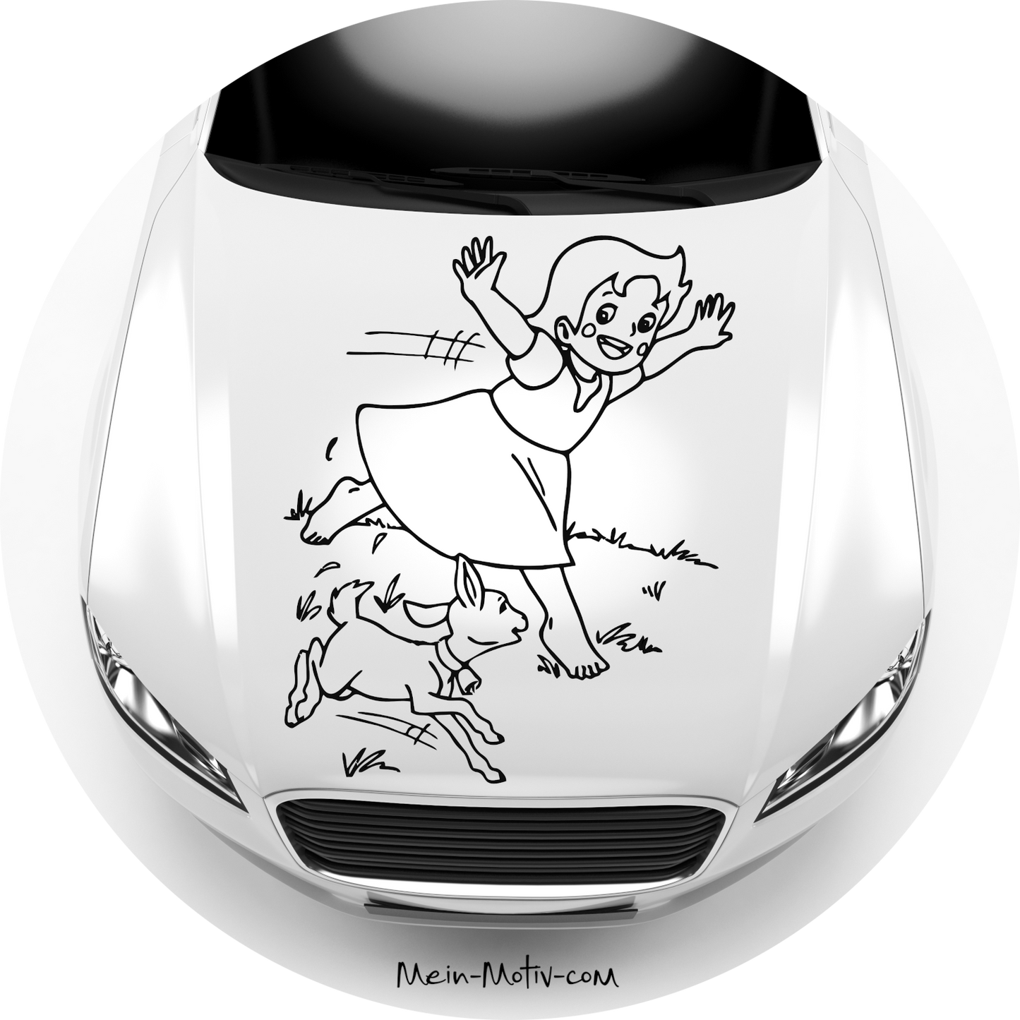 Autoaufkleber Heidi