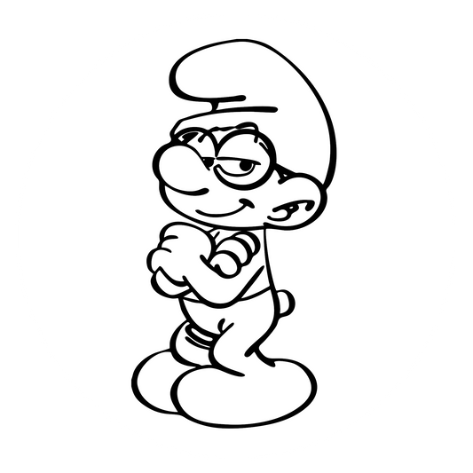 Wandtattoo Die Schlümpfe Schlaubi